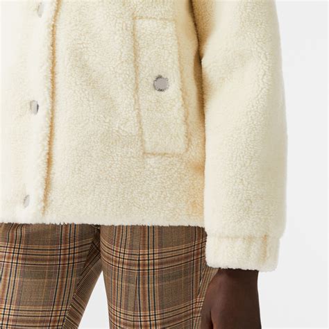 burberry monogram motif fleece jacket|Burberry Jackets for Women .